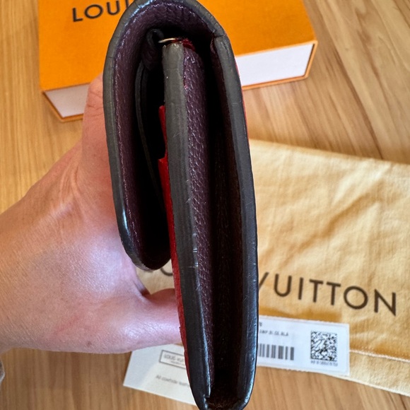 Louis Vuitton Emilie Wallet Cerise Cherry Empreinte Leather Spain w/ COA! - Picture 10 of 16